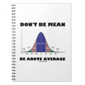 Carnet Don't Be Mean Be Above Average (Devant)