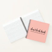 Carnet Don't Look Back | Uplifting Peachy Pink (Intérieur)