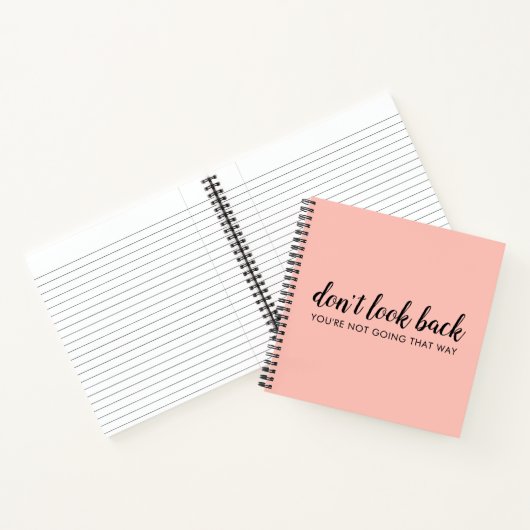 Carnet Don't Look Back | Uplifting Peachy Pink (Intérieur)