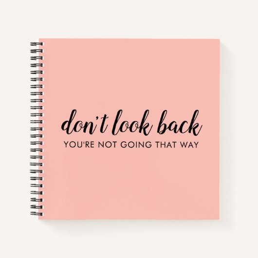 Carnet Don't Look Back | Uplifting Peachy Pink (Devant)