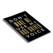 Carnet Don't Make Me Use My Bus Driver Voice (Côté Droit)