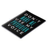 Carnet Don't Make Me Use My Physician Voice (Côté gauche)