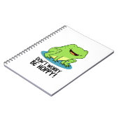 Carnet Don't Worry Be Hoppy Funny Happy Frog Pun (Côté gauche)