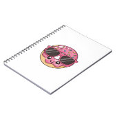 Carnet Donut Cool avec Lunettes de Soleil (Côté gauche)