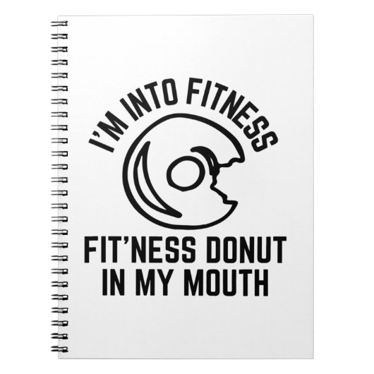 Carnet Donut Fitness Funny (Devant)