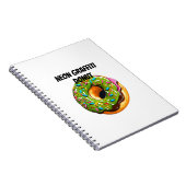 Carnet Donut Graffiti Néon - Explosion de Sprinkles d'Art (Côté Droit)