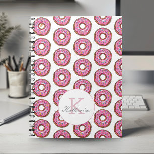 Carnet Donut Sweet Girl Sprinkings Motif Nom personnalisé