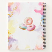 Carnet Donut Time Watercolor baby shower de réservation d (Dos)