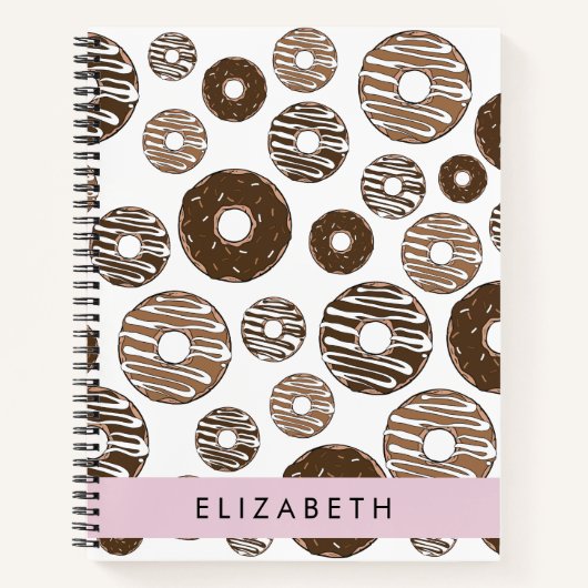 Carnet Donuts Au Chocolat, Donuts Au Caramel, Glace, Votr (Devant)