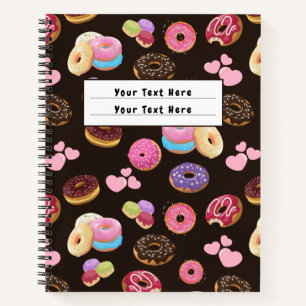 Carnet Donuts et Coeurs colorés et savoureux