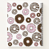 Carnet Donuts Roses, Donuts Brown, Sprinkings, Votre Nom (Dos)
