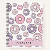 Carnet Donuts Roses, Donuts Violets, Saupoudrages, Votre  (Devant)