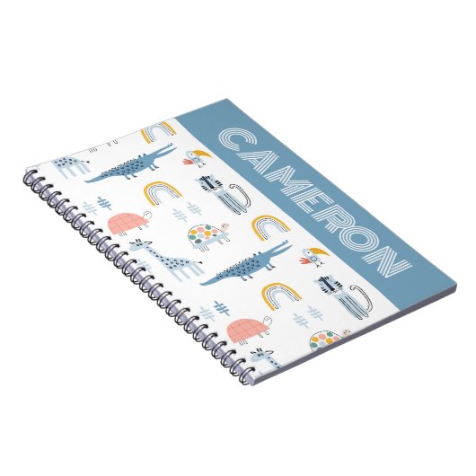 Carnet Doodle Animal Fun Pattern (Côté Droit)