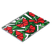 Carnet Doodle Art aux fleurs rouges (Côté gauche)