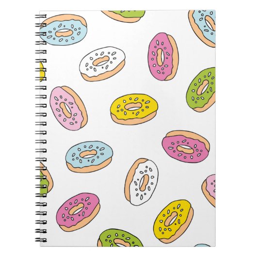 Carnet Doodle beiguts motif, design sans soudure. (Devant)