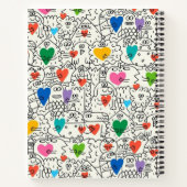 Carnet Doodle Buddies & Hearts (Dos)