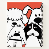 Carnet Doodle de chien mignon (Dos)