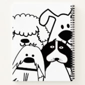 Carnet Doodle de chien mignon (Dos)