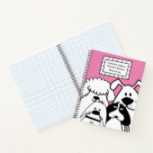 Carnet Doodle de chien mignon (Intérieur)