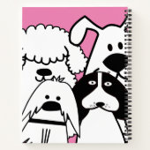 Carnet Doodle de chien mignon (Dos)