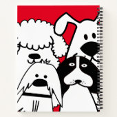 Carnet Doodle de chien mignon (Dos)