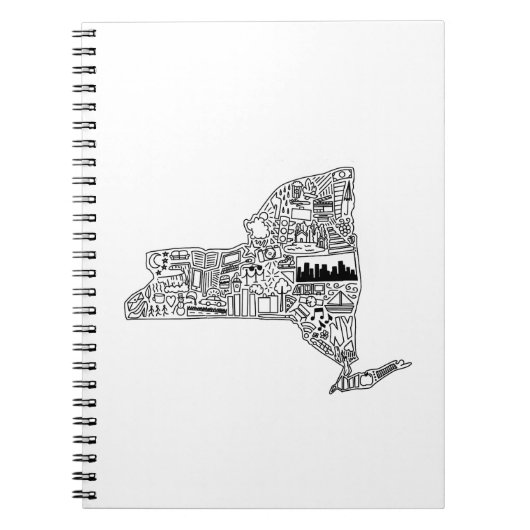 Carnet Doodle détaillé de New York (Devant)