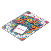 Carnet Doodle Diary – Personnalisé Amusant & Créatif (Côté gauche)