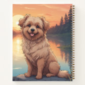 Carnet Doodle Dog au bord du lac (Dos)
