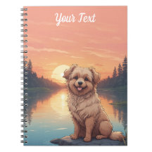 Doodle Dog by Lake
