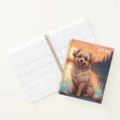 Carnet Doodle Dog by Lake (Intérieur)