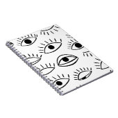 Carnet Doodle eye, motif créatif sans couture. (Côté Droit)