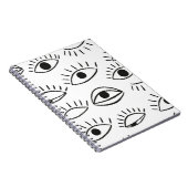 Carnet Doodle eye, motif sans soudure. (Côté Droit)