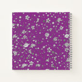 Carnet Doodle Flower personnalisable (Dos)