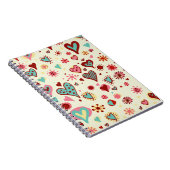 Carnet doodle heartsJournal (Côté Droit)