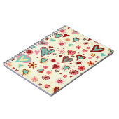 Carnet doodle heartsJournal (Côté gauche)