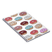 Carnet Doodle Multi-Coloured Donuts Arrière - plan. (Côté Droit)