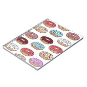 Carnet Doodle Multi-Coloured Donuts Arrière - plan. (Côté gauche)