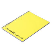 Carnet Doodle Pad Jaune (Côté gauche)