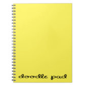 Carnet Doodle Pad Jaune (Devant)