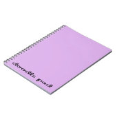 Carnet Doodle Pad violet (Côté gauche)