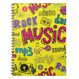 Carnet Doodles de musique Sketchy Arrière - plan sans cou