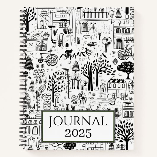Carnet Doodles de vie urbaine 2025 (Devant)