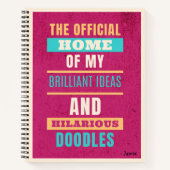 Carnet Doodles Funny personnalisés Typographie de script  (Devant)