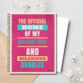 Carnet Doodles Funny personnalisés Typographie de script 