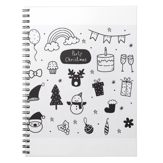 Carnet Doodles Icônes de Noël Icônes de Noël (Devant)