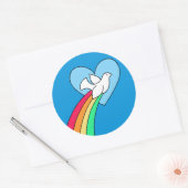 Carnet Doodles Peace & Love Sticker Rainbow Dove (Enveloppe)