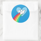Carnet Doodles Peace & Love Sticker Rainbow Dove (Sac)