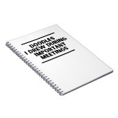 Carnet Doodles que j'ai dessinés lors de réunions importa (Côté Droit)