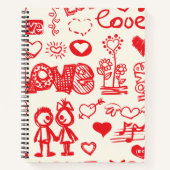 Carnet Doodling Love Thoughts (Devant)