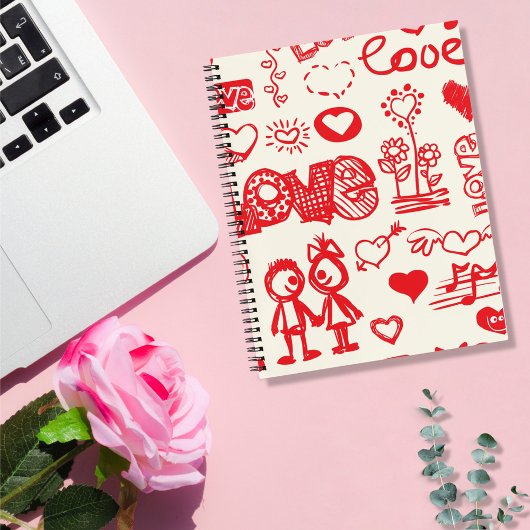 Carnet Doodling Love Thoughts